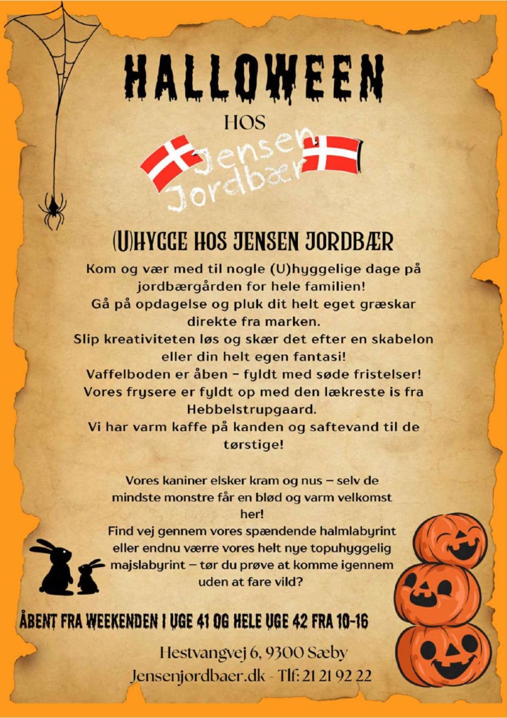 Halloween hos Jensen Jordbær